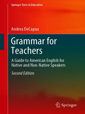 cover image of Grammar for Teachers